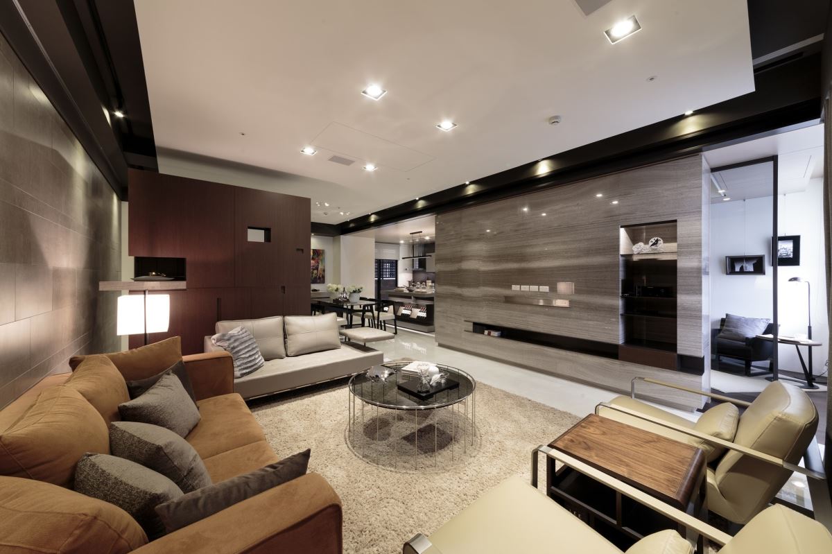 装修案例现代轻奢风格室内装修效果图-客厅 装修案例现代轻奢风格室内装修效果图-客厅