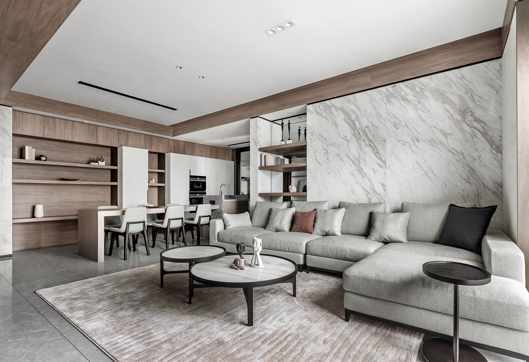 现代简约风格室内设计家装案例-客餐厅 现代简约风格室内设计家装案例-客餐厅