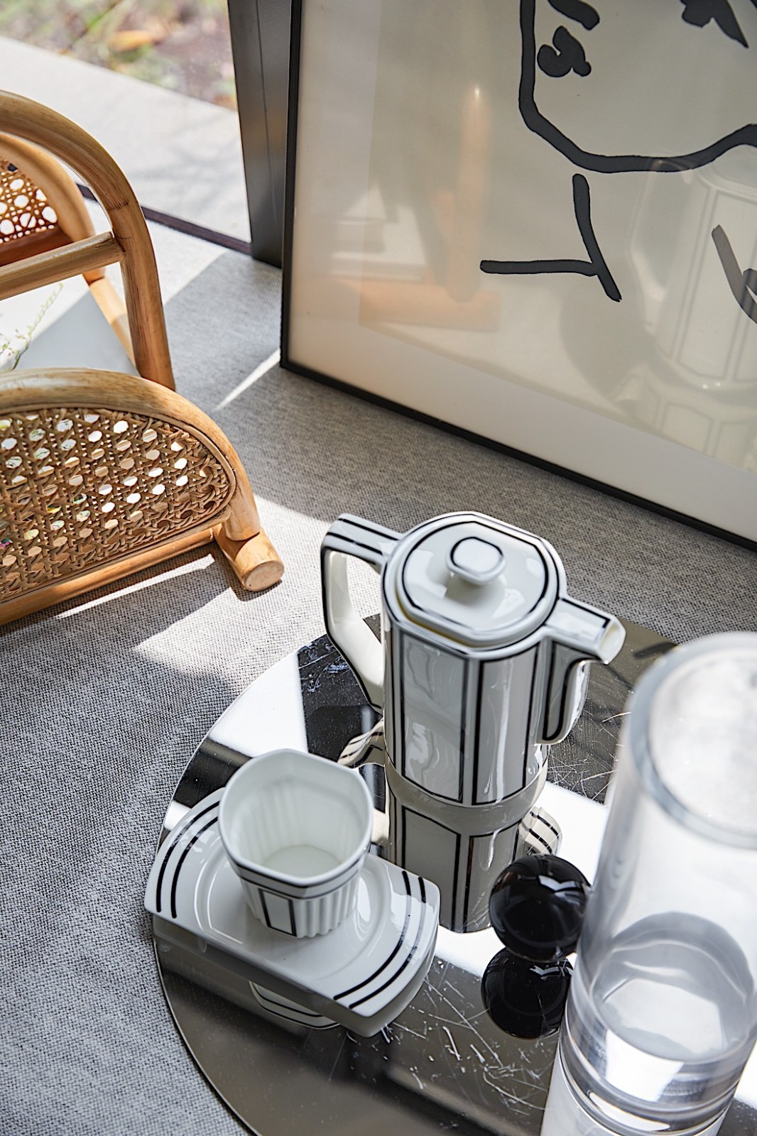 轻奢高雅风格室内设计家装案例-客厅茶几 轻奢高雅风格室内设计家装案例-客厅茶几