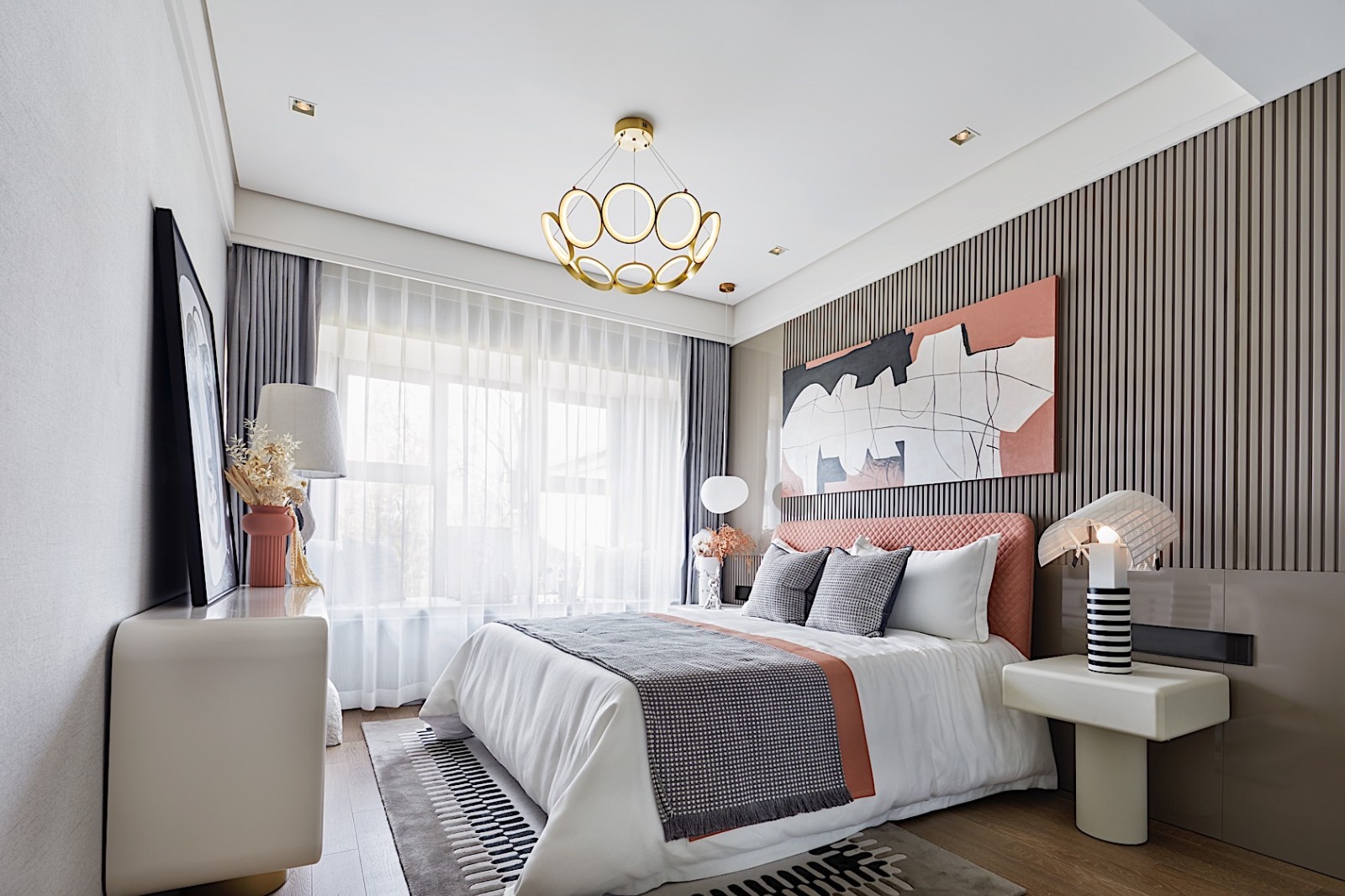 轻奢高雅风格室内设计家装案例-卧室 轻奢高雅风格室内设计家装案例-卧室