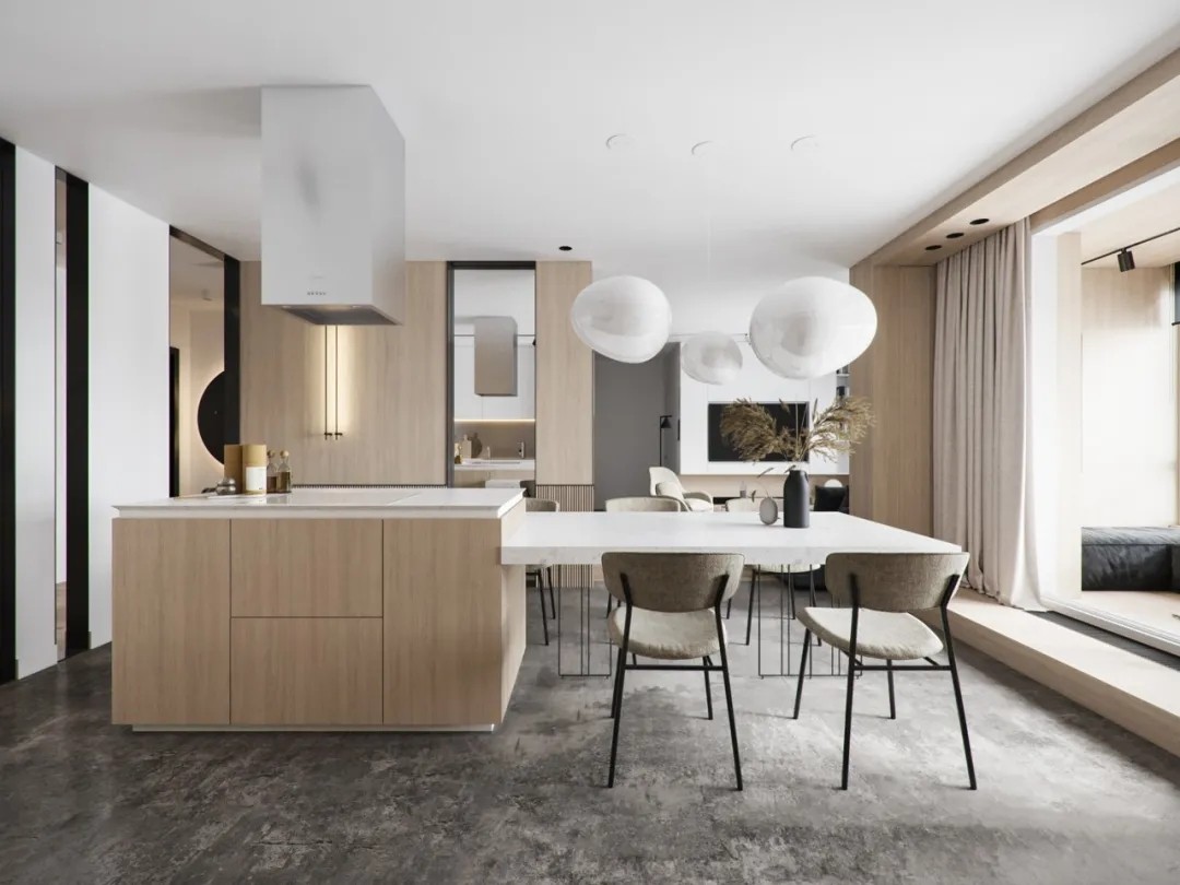 装修案例现代简约风格室内装修效果图-餐厅 装修案例现代简约风格室内装修效果图-餐厅