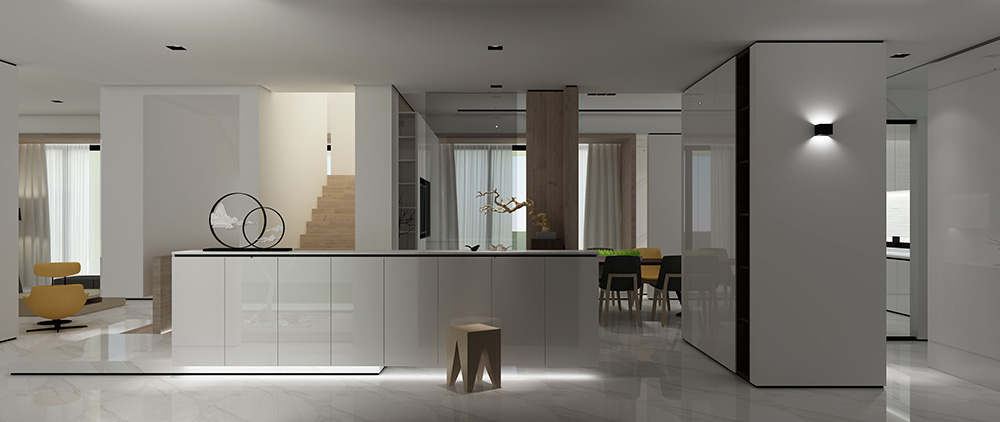 现代极简风格别墅装修设计效果图-迎江"逸"墅·碧桂园-别墅装修设计一楼玄关 现代极简风格别墅装修设计效果图-迎江"逸"墅·碧桂园-别墅装修设计一楼玄关